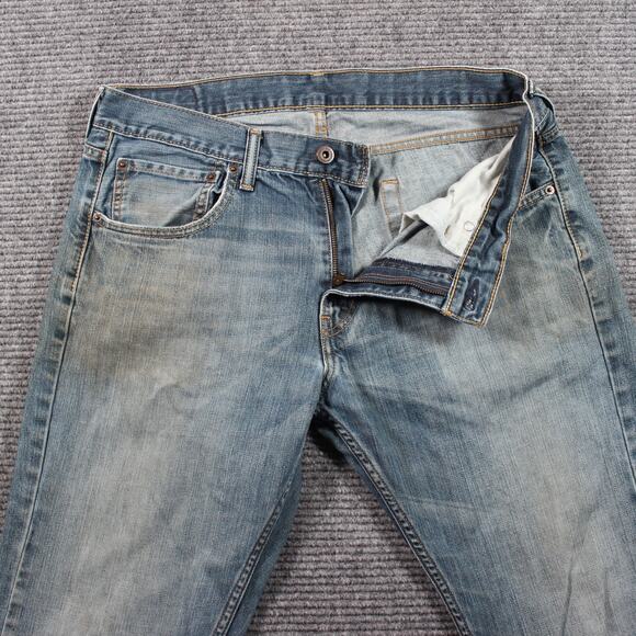 Levi’s 527 Jeans Mens 34x34 Light Wash Slim Bootcut Zip Fly - Picture 4 of 11